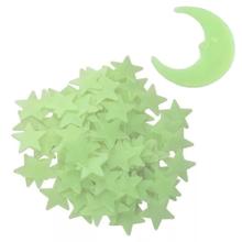 Luna y 100 Estrellas Fluorescentes Gadnic STAR01 Brillan en la Oscuridad