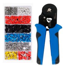 Kit Pinza Gadnic Crimpeadora  1200 Piezas Terminales Tubular 
