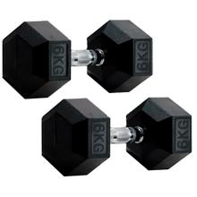 Mancuernas Hexagonale Gadnic Fit 6KG Goma 12kg Totales Outlet