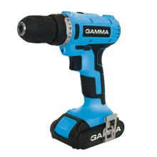 Taladro Atornillador Inalambrico Gamma 21v 2 Bat Cargador Maletin Led G12103AR