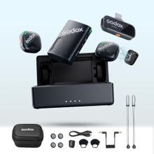 Micrófono Inalambrico Godox Cube C Combo Kit 1 24 bits 40 horas 115 dB 300 m 