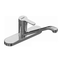 Griferia Cocina Piazza Emblem Monocomando Base Cromado 10015
