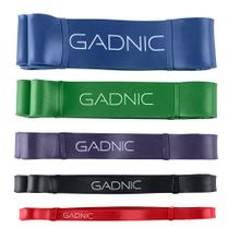 Bandas Elásticas Gadnic Kit x5 Isométricas 5 Intensidades Super Resistentes