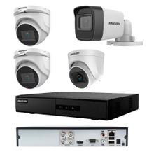 Kit 2 Cámaras 1 Domo De Seguridad 1 Cámara bullet y 1 Grabadora DVR Hikvision