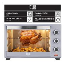 Horno Eléctrico CUK By Gadnic 25L 1600W Convección Con Asador Giratorio Rotiseria