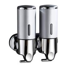 Dispenser Doble de Jabón Gadnic LSI61 Para Pared Manual Líquidos Gel