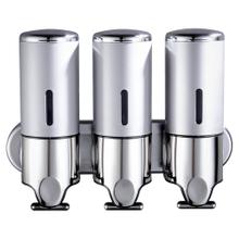 Dispenser Triple de Pared Gadnic Para Jabón Shampoo Crema 