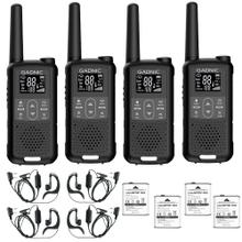 Kit 4 Mini Walkie Talkie Gadnic Bidireccional de Largo Alcance