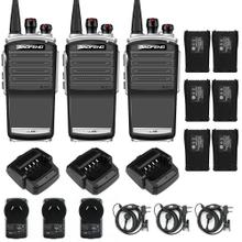 Handy Baofeng KS-305 Profesional Kit x3 5w Hasta 10km + 6 Baterías y 3 Manos Libres
