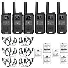 Kit 6 Mini Walkie Talkie Gadnic WK5200 Bidireccional de Largo Alcance
