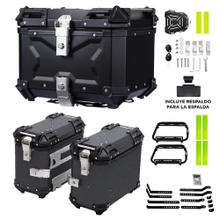 Kit Baules Moto Vetra By Gadnic 45L Trasero  2 Laterales 38L Aluminio Impermeables Universal