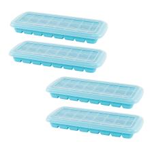 Kit x4 Bandeja de Cubitos de Hielo Gadnic CB36 Hielera de Silicona Ecológica