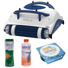 Robot Barrefondo Dolphin POOL UP + Cloro 1KG + Alguicida 1L  + Gel Clarificador 75GR