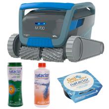 Robot Barrefondo Dolphin M700 + Cloro 1KG + Alguicida 1L  + Gel Clarificador 75GR