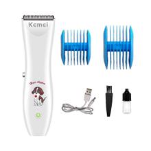 Cortadora de Pelos Profesional Kemei Km-1051 Para Perros Recargable 