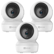 Kit Cámara De Seguridad IP Ezviz WiFi Paneo e Inclinación Inteligente 360 C6N Visión Audio x 3 unidades 