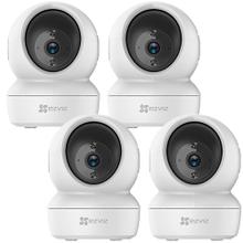 Kit Cámara De Seguridad IP Ezviz WiFi Paneo e Inclinación Inteligente 360 C6N Visión Audio x 4 unidades 