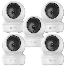 Kit Cámara De Seguridad IP Ezviz WiFi Paneo e Inclinación Inteligente 360 C6N Visión Audio x 5 unidades 