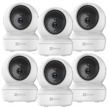 Kit Cámara De Seguridad IP Ezviz WiFi Paneo e Inclinación Inteligente 360 C6N Visión Audio x 6 unidades 