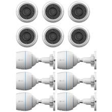 Kit Cámara De Seguridad IP Ezviz WiFi 2mp FHD H3C Visión Audio x 6 unidades 