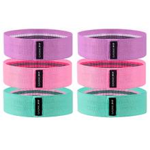 Kit x6 Bandas Elásticas Gadnic Fit Polyester de Resistencia Circulares Isométricas  Bolso