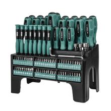 Kit Herramientas 100 Piezas BRON by Gadnic Destornilladores Crique Puntas Tubos Soporte Organizador Completo