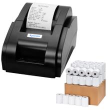 Kit Impresora Térmica X-Printer XP-58IIH USB 58mm 90mms  50 Unidades de Rollos de Papel