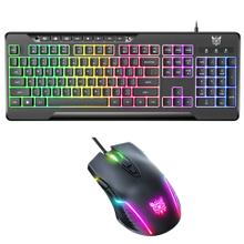 Kit Teclado Gamer Retroiluminado + Mouse Gamer Con Luz Led RGB Onikuma