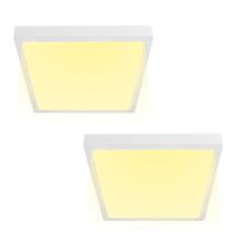 Kit x2 Plafon Lampara techo Led Gadnic PNL18 Cuadrado CalidoFrio 3000K6000K Cuadrado 18W
