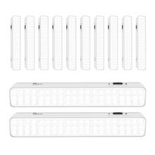 Kit x12 Luces De Emergencia Gadnic LED Recargable Automática 60 LEDs Seguridad