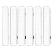 Kit x6 Luces De Emergencia Gadnic LED Recargable Automática 60 LEDs Seguridad