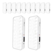 Kit x 12 Luz De Emergencia Gadnic 30 LED Recargable Portátil Y De Pared Con Batería Integrada