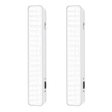 Kit x2 Luces De Emergencia Gadnic LED Recargable Automática 60 LEDs Seguridad