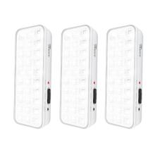 Kit x 3 Luz De Emergencia Gadnic 30 LED Recargable Portátil Y De Pared Con Batería Integrada