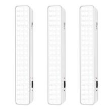 Kit x3 Luces De Emergencia Gadnic LED Recargable Automática 60 LEDs Seguridad