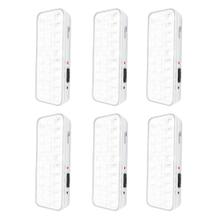 Kit x 6 Luz De Emergencia Gadnic 30 LED Recargable Portátil Y De Pared Con Batería Integrada