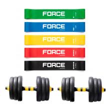 Set Fitness Completo Gadnic Mancuernas Barra y Bandas