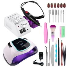 Kit Cabina Para Uñas Uv Led 108W + Torno Manicura T20K Gadnic 