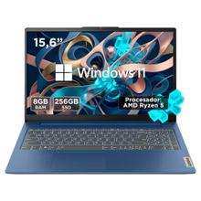 Notebook Lenovo IdeaPad Slim 3 15.6” ADM Ryzen 5 RAM 8GB SSD 256GB Full HD Azul 