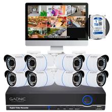 Cámaras de Seguridad x8  DVR Gadnic SX16 IP Premium Interior  Exterior Visión Nocturna 1Tb