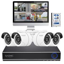 Cámaras de Seguridad x4  DVR Gadnic SX34 Interior  Exterior Visión Nocturna 1tb
