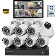 Cámaras de Seguridad x8 + DVR Gadnic SX37X Interior / Exterior Visión Nocturna 1tb