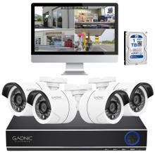 Cámaras de Seguridad x4 + DVR Gadnic SX38 Interior / Exterior IP CCTV Visión Nocturna 1Tb