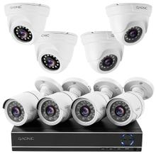 Kit 4 Cámaras de Seguridad Interior/Exterior + 4 Domos De Interior FULL HD 1080 Visión Nocturna