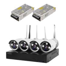 Kit x 4 Cámaras de Seguridad Sx24 Interior Exterior NVR 1TB  1 Fuente Switching 12v a 10a
