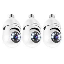 Kit x3 Camara IP Bulbo Gadnic