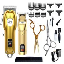 Maquina Cortadora de Pelo + Patillera electrica + Tijera Gadnic Gold Professional