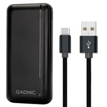 Kit Cargador Portátil Gadnic 25000 mAh Carga Rápida  Cable Cargador USB C Gadnic Compatibilidad Universal