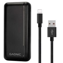 Kit Cargador Portátil Gadnic 25000 mAh Carga Rápida  Cable Cargador Iphone