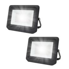 Kit x2 Reflector Led Blanco 100W Exteriores Alta Potencia